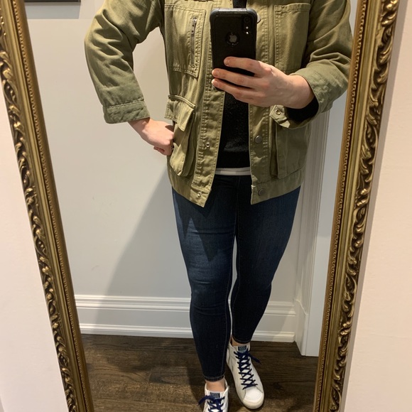 Topshop Khaki Shaket - L - Picture 12 of 13